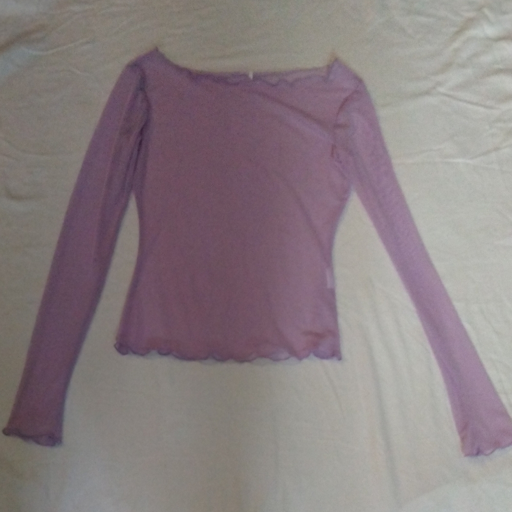 Women's Lavender Long Sleeve Top